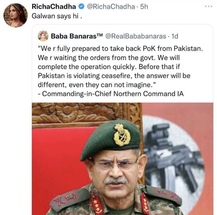 Who is she ? She is a C Grade actress who actually known for that films where she was abusive dialogues ,that made her recognisation in films ...
If it comes films over patriotism Indian will always support Nation #BoycottFukrey3 
Make her invisible totally.