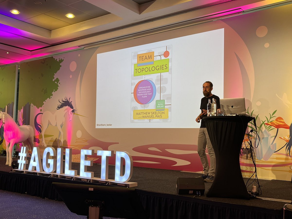 #agiletd Shoutout to @manupaisable & @matthewpskelton ‘s excellent Team Topologies by @northern_tester