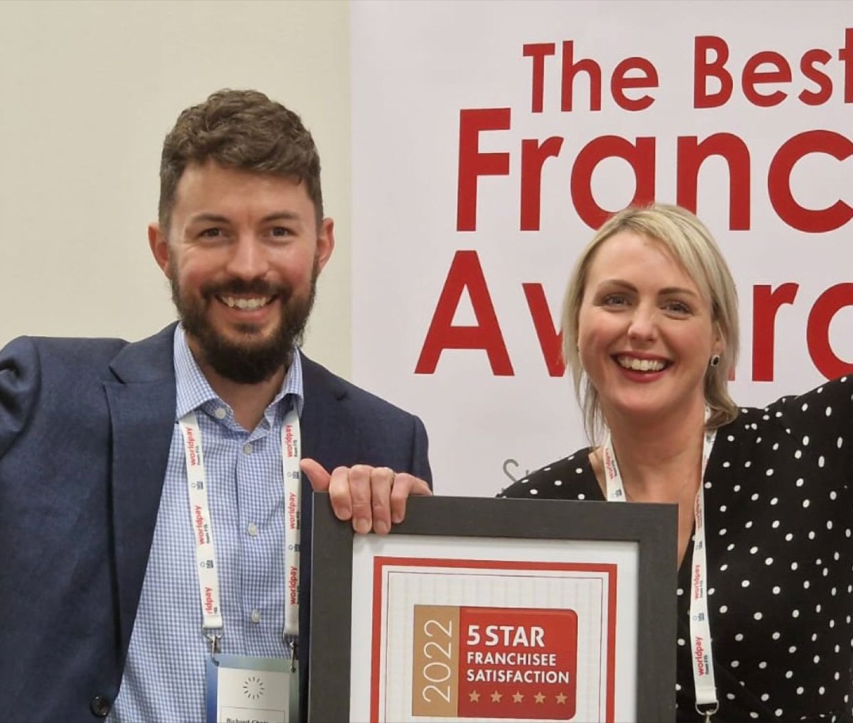 TaxAssistFranUK's tweet photo. Great to see Richard Chatten-Hague and Nikki Haythorne at the @BFA_UK Annual Conference collecting our @workbuzzd 5-Star franchisee award, which we have now won for 10 consecutive years! #bfa #bfaconf22 #awardwinning #franchise #franchiseopportunity 👇😃👏👍 https://t.co/9wtunwKBHB