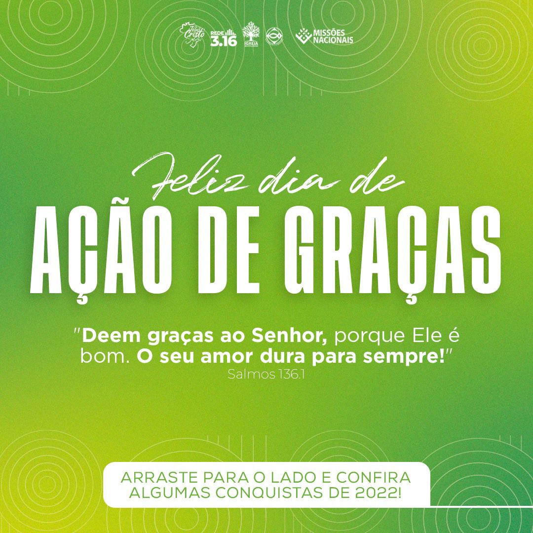 jmncbb's tweet photo. Ah... Temos tantas razões para agradecer a Deus, não é? Neste ano de 2022, louvamos ao Senhor por diversas conquistas e queremos compartilhar algumas delas com você. Feliz Dia de Ação de Graças! https://t.co/6ByCIHowea #JMN2022 #AçãodeGraças https://t.co/vlXKMYhNXu