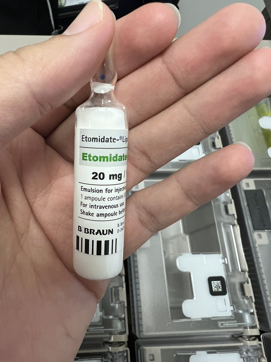 RN_Abdulaal's tweet photo. RSI (rapid sequence intubation) medications: ER meds 🚑💊

🔹 Ketamine: Anesthesia (don’t give if ⬆️K.
🔹 Propofol: Anesthesia (monitor BP)
🔹 Fentanyl: Opioid 
🔹 Diazepam: Muscle relaxant 
🔹 Rocuronium: Muscle relaxant

⭕️Usually we use 1 anesthetic+1 muscle relaxant+Fentanyl https://t.co/Ec2ZPoAOf7