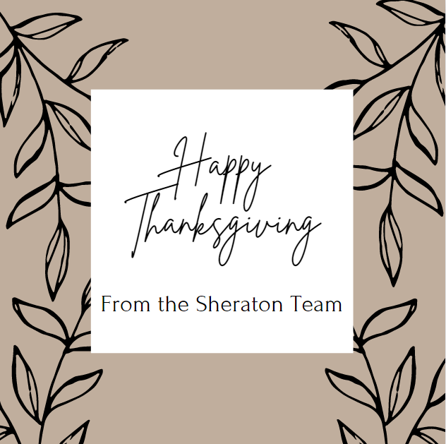 From the Sheraton team to your family!