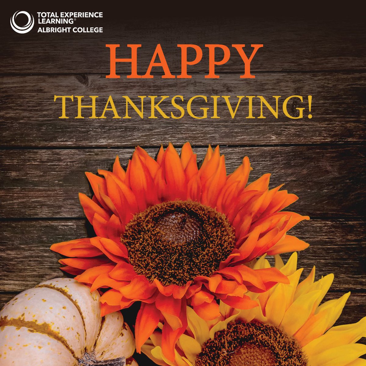 TExpLAlvernia's tweet image. From our Total Experience Learning® family to yours... Happy Thanksgiving! Please know that when we reflect on our blessings today, you are counted among them. Have a safe and healthy holiday!

#totalexperiencelearning #happythanksgiving