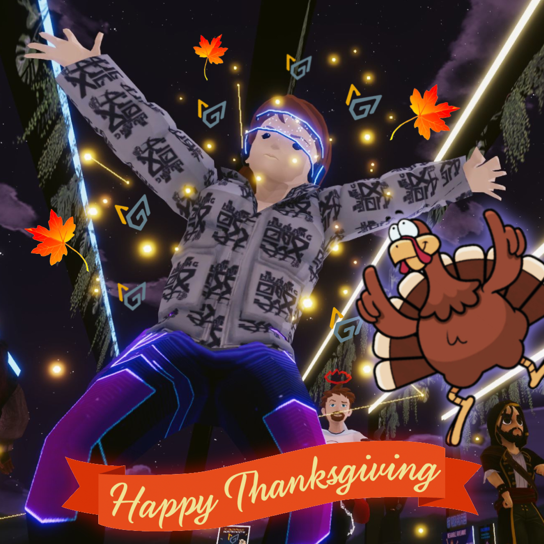 This #Thanksgiving, we want to share our genuine appreciation for every artist, musician, gallerist, professional &amp; collector that took part in our adventure roaming new Metaverses. Every client that has stepped into our ecosystem deserves a hug. We wouldn’t be here without you!