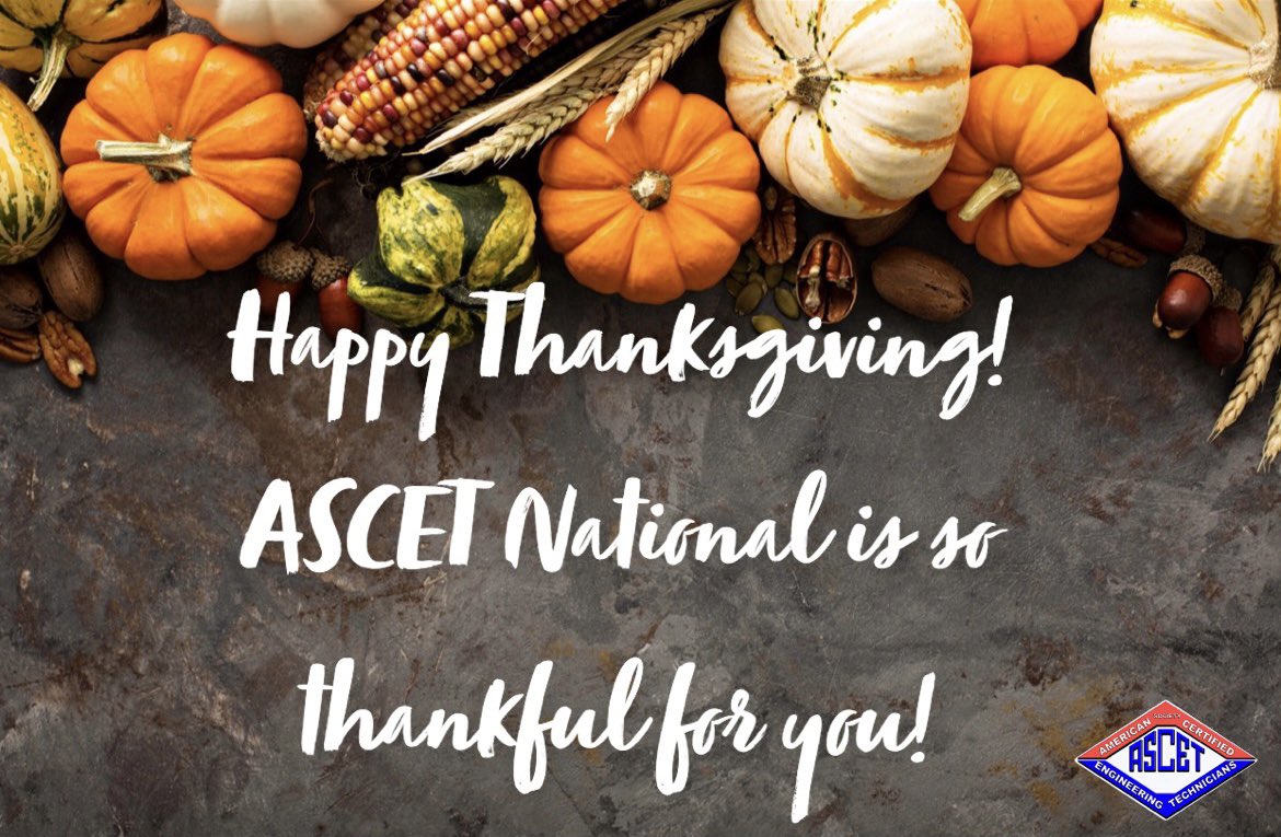 As we reflect on this year, we know that we have much to be thankful for. At the heart of it all, we are most thankful for you- our cherished members, sponsors, and partners. Have an incredible Thanksgiving! 

#thanksgiving #ascet #thankful #members #sponsors #partners