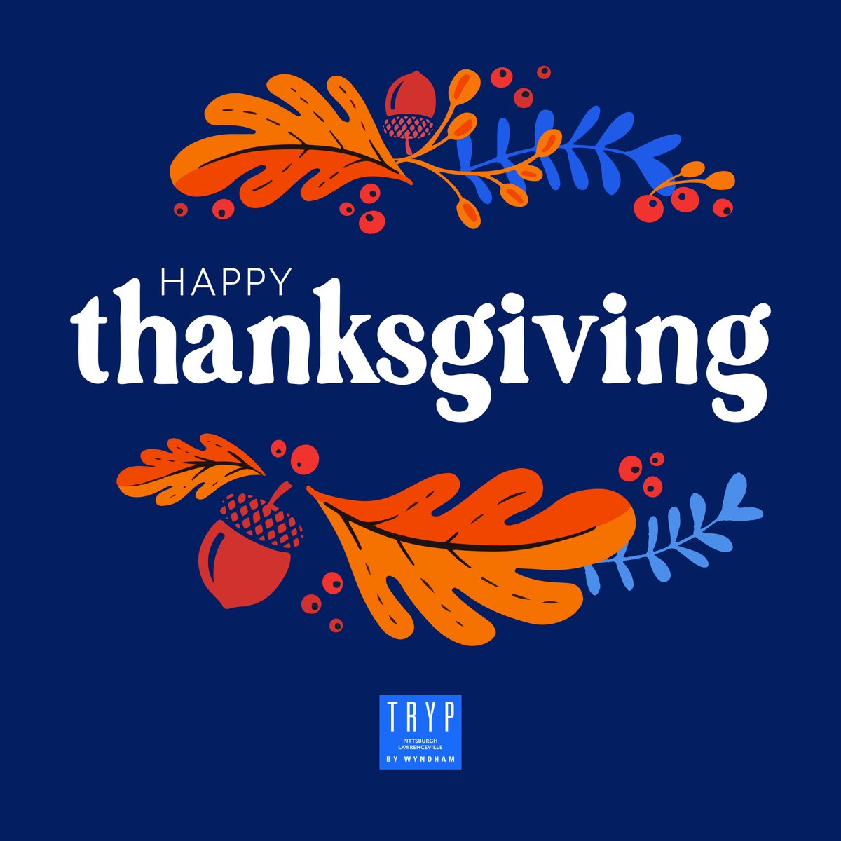 TRYPPgh's tweet photo. We are incredibly thankful for our wonderful staff and guests this year and every year.

May you all enjoy this holiday with delicious food, friends, and family.

Happy Thanksgiving! https://t.co/pr4vwzpz24