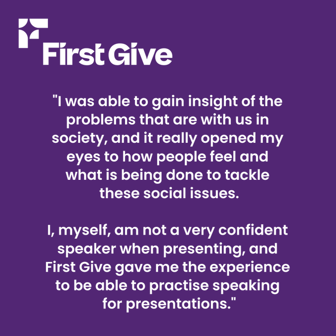 JPFoundation's tweet photo. 💜 Our partnership programme @FirstGiveUK inspires &amp; equips young people to give back to their local community through #socialaction, while developing valuable #transferable skills!

👉 Get in touch to get your school involved for the coming academic year!
https://t.co/ifMAwrokga https://t.co/Cjww8nItiU
