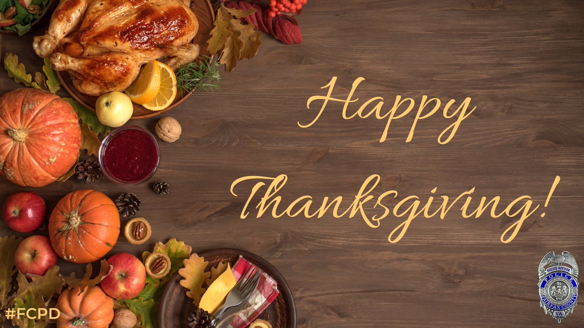 FairfaxCountyPD's tweet photo. We are incredibly grateful for all of the wonderful people who make up Fairfax County! We hope you and your loved ones have a safe and joyful Thanksgiving. #FCPD https://t.co/sHeDanRUEP