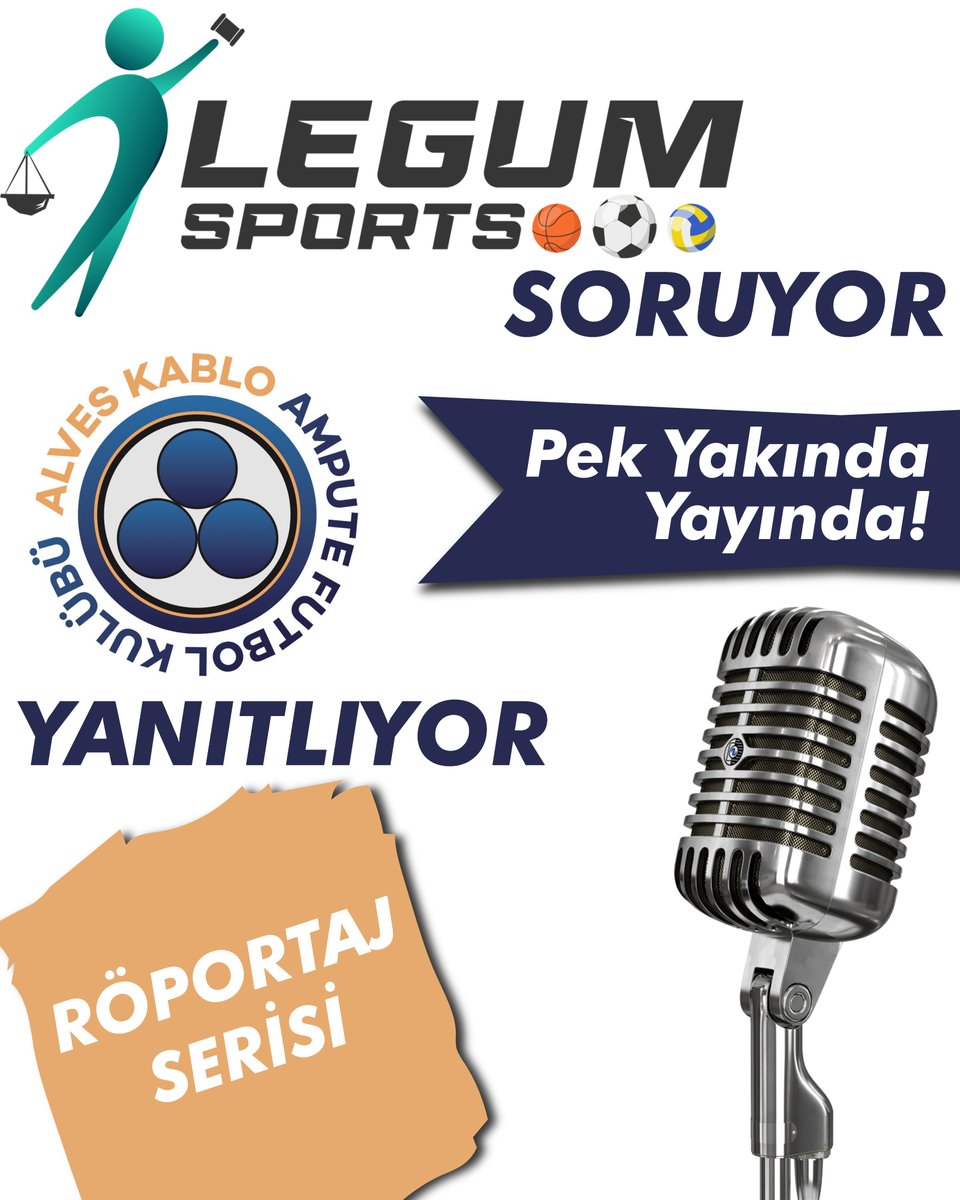 Röportaj serimizin ikinci bölümünde Alves Kablo Ampute Futbol Kulübü başkanı @halabicak'ı konuk ediyoruz. Ampute futbolun durumu, geleceği, mevzuatın yapısı ve sportif başarının sırrı konularını tartıştığımız röportajımız pek yakında yayında!
#sporhukuku #ampute #futbol