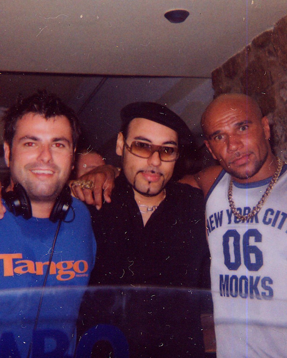 A Throwback ‘From The Archive'... Back in the day at @Mamboibiza. Having fun with old friends @MRGOLDIE and @PeteGooding 📸

#RogerSanchez #Archives #CafeMambo #Ibiza #Goldie #PeteGooding #DJs