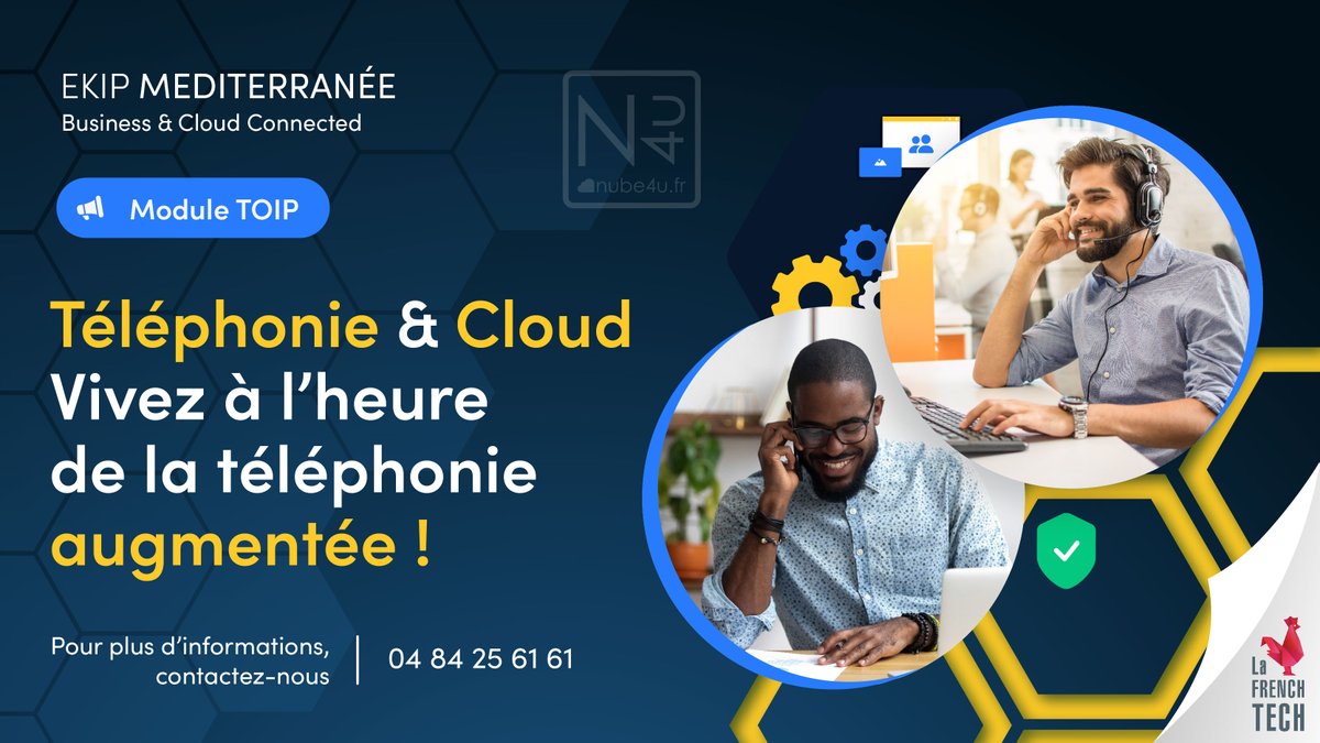 e_kipMed's tweet photo. Avec EKIP Méditerranée basculez dans le monde de la Téléphonie augmentée.
Gardez le contact. Osez la téléphonie connectée à 360°!
Contactez nos spécialistes : commercial@e-kip.fr

 #TOIP #VOIP #CTI #digitalisation #workflow #GED #numérisation #UcaaS #Sécurité #Cloudprivé #Cloud https://t.co/j8AfGXiMm1