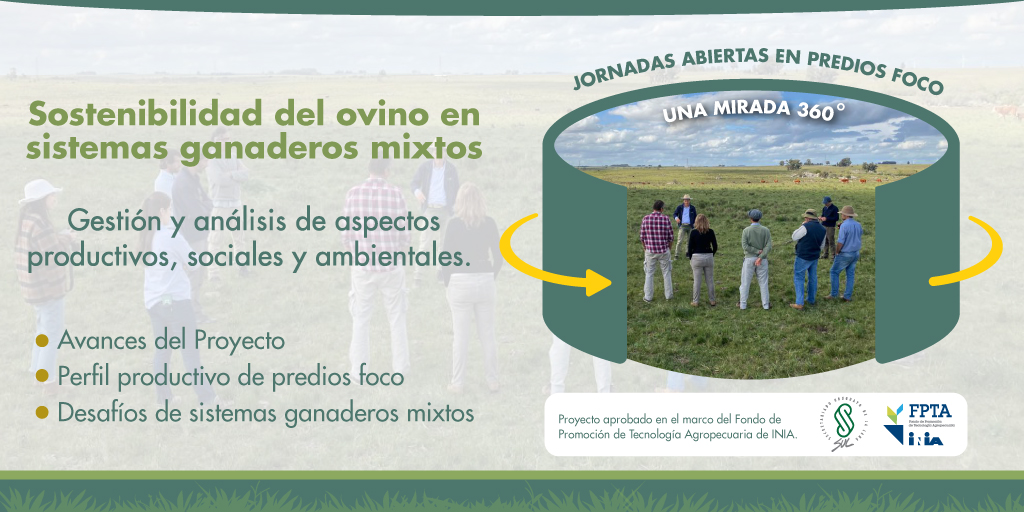 SUL_uy's tweet photo. 🛎️ Hoy 24 y mañana viernes 25 🐏 🌱 Continúan las actividades abiertas en el marco del Proyecto #sostenibilidad del ovino en sistemas ganaderos mixtos - Una mirada 360° 🗓️ #fpta360 👉 Artigas y Flores https://t.co/0ZpK0xf71M