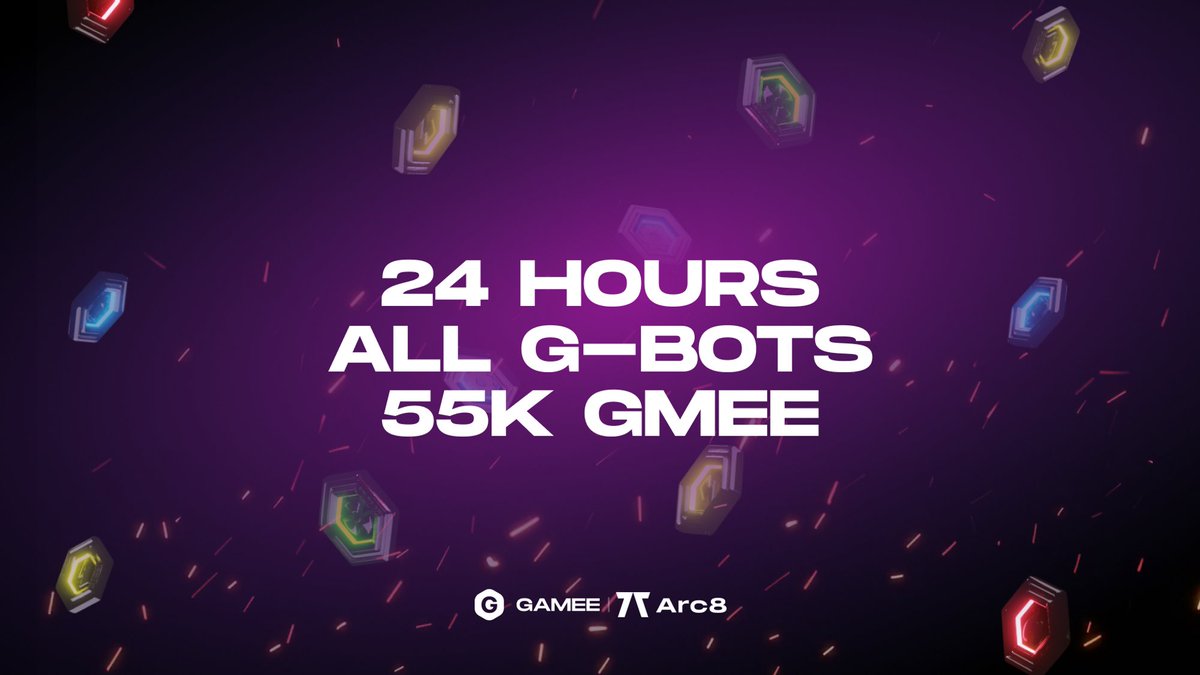 ARC8App's tweet image. The perfect moment to join the G-Bot family! 🤖
The Energy Wars Finals are coming to Arc8 with a prize pool of 55,000 $GMEE tokens ⚡️💥💸

Take your G-Bot and earn your share! 🦾