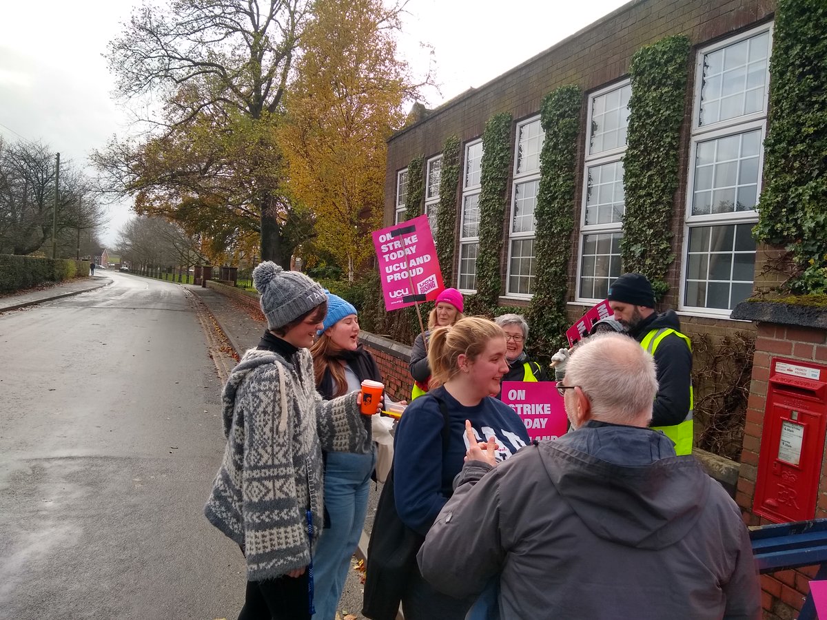 Started up a new Twitter account as our old one has disappeared! Great turnout on the picket line today for #ucuRISING two more days of strikes for a better future...
