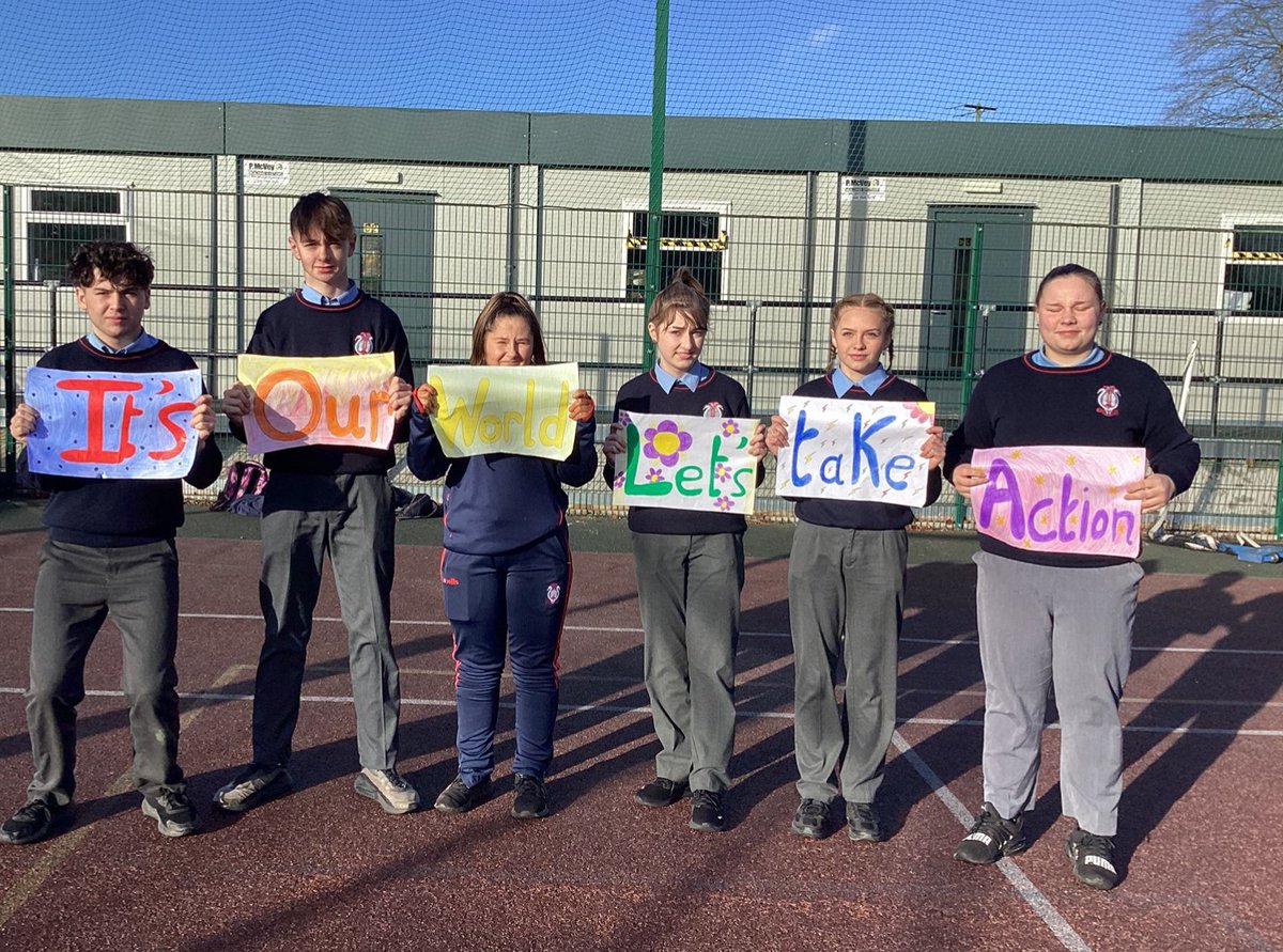 Here is some of our students hard work raising awareness during #take1week #oneworldweek #ebs_sdgs #ethos #corevalues <a href="/lw_etb/">Longford & Westmeath ETB</a>