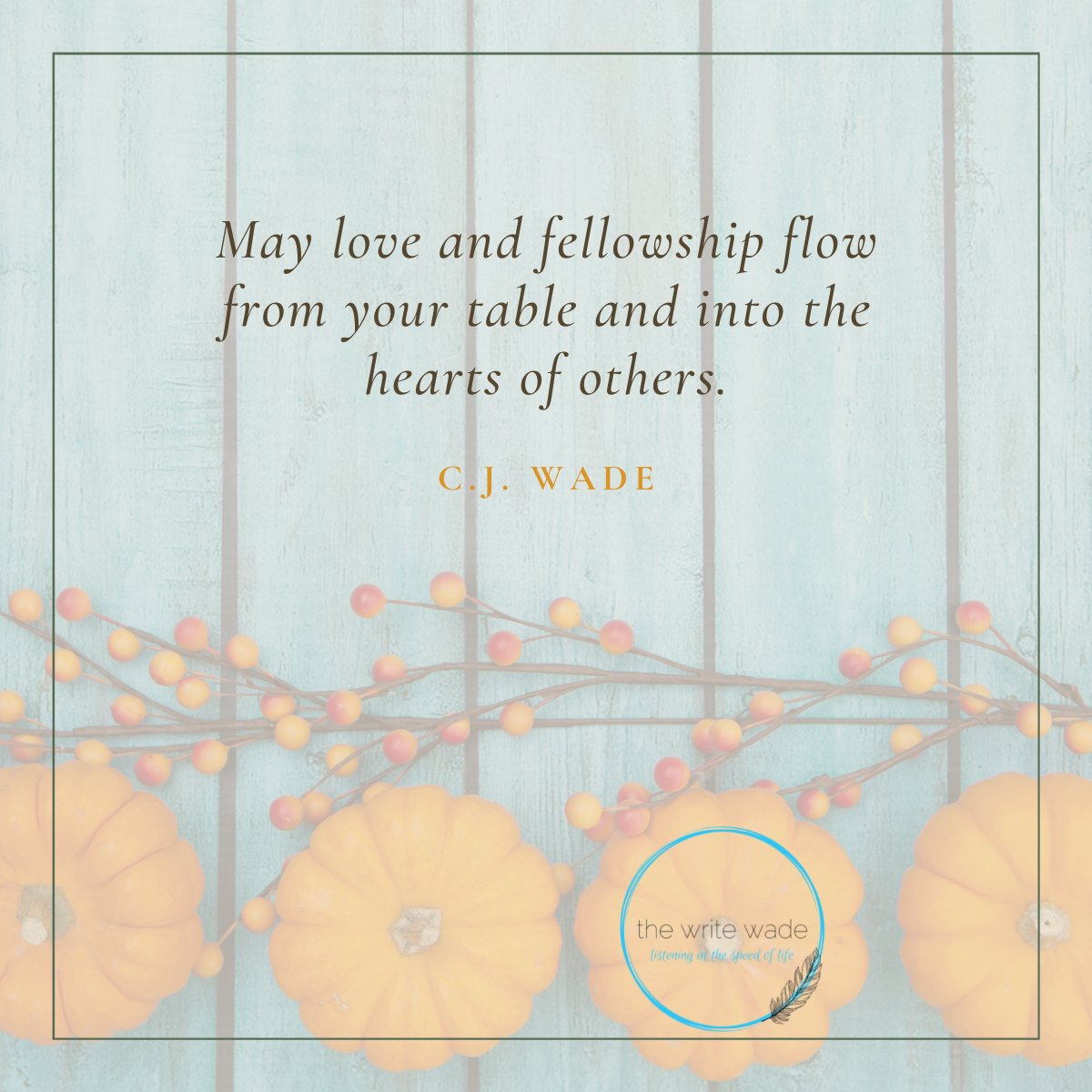 thewritewade's tweet photo. Happy Thanksgiving, Family.
Share Love. 💙
Share Gratitude. 🙏🏾
Share Food. 😉 https://t.co/8G7unsOmzE