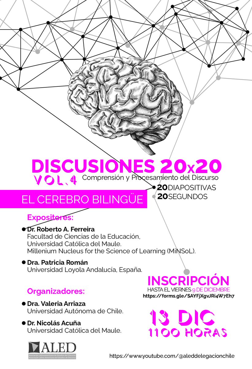 aledchile's tweet photo. 📢 Invitación a próxima versión de Discusiones 20×20 vol.4

"Comprensión y Procesamiento del Discurso" 💡

¿Cuándo? 📆
13 de diciembre// 11 horas

¡No faltes!
@comuALED https://t.co/G62KPGRPew