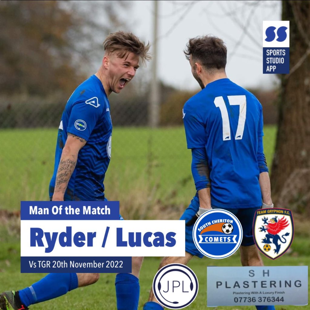 TGR 2-2 South Cheriton Comets

Frustrating Sunday for Comets as they were held to a 2-2 draw away to TGR in their first centenary cup match

MOM - Harry + Shaun. Spilt between the goal scorers
DOD - Lawrence Taylor for playing for Gryphon