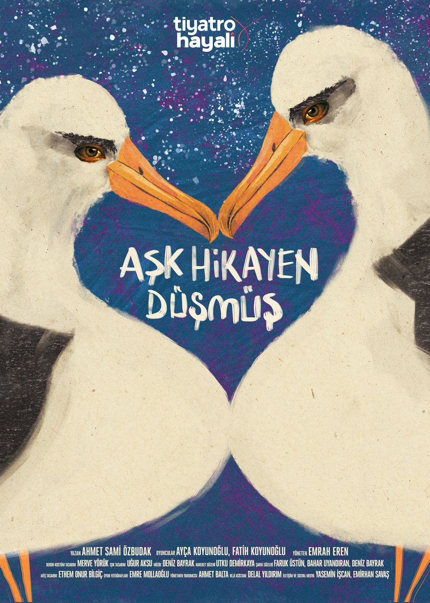 Bir yeni gurup bir yeni oyun:
Aşk Hikayen Düşmüş -Tiyatro Hayali
10 Aralık 2022 Cumartesi  20.30 Baba Sahne 
11 Aralık 2022 Pazar   16.00 Baba Sahne 
11 Aralık 2022 Pazar   20.30 Baba Sahne 
12 Aralık 2022 Pazartesi   20.30 Baba Sahne 
24 Aralık 2022 Cumartesi  20.30 Baba Sahne