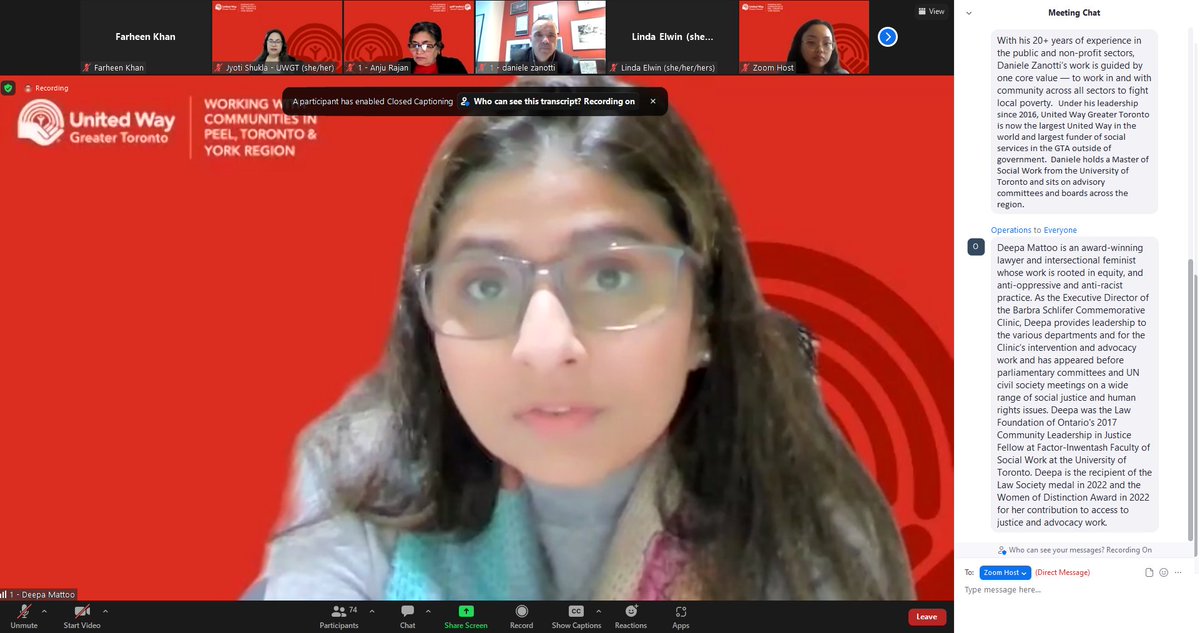 Listening to Keynote speaker <a href="/DeepaMattoo/">Deepa Mattoo</a> the Executive Director of the Barbara Schleifer Clinic
Event: Empowering Women: Pathways to Equality and Well-being hosted by UWGT’s South Asian Advisory Council. 
<a href="/UWGreaterTO/">United Way Greater Toronto</a>, #LocalLove,  #WomenEmpowerment