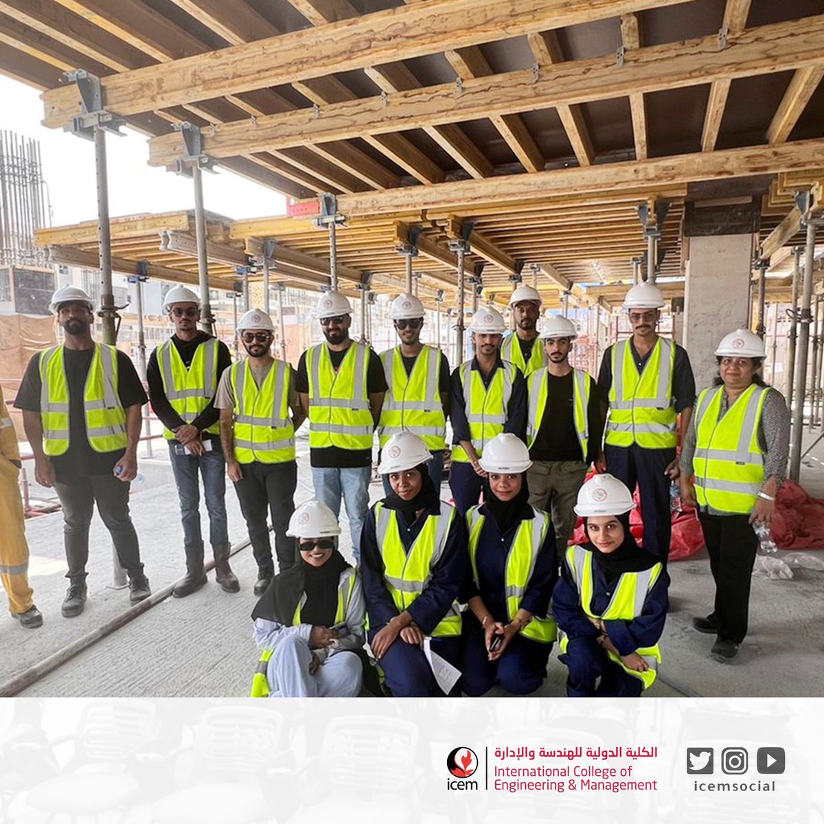icemsocial's tweet photo. #ICEM HSEM Department Y2 students visit to Muscat Pavilion. Over 3 days this week, students interacted with aladrak L.L.C construction team, examined on-site safety procedures & produced a presentation detailing their observation
#Safety #Environmental_Management https://t.co/TjQdHvmIwy
