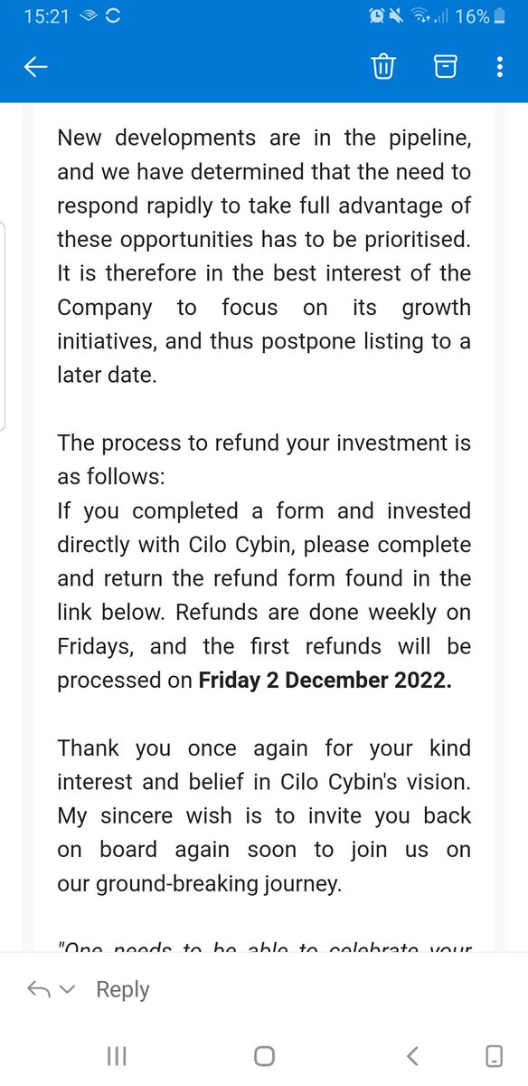 Curious_Stocks's tweet photo. @JasonMacfie @nickhedley I agree! Maybe in the future. They are doing refunds. https://t.co/hbIR3BEAsY