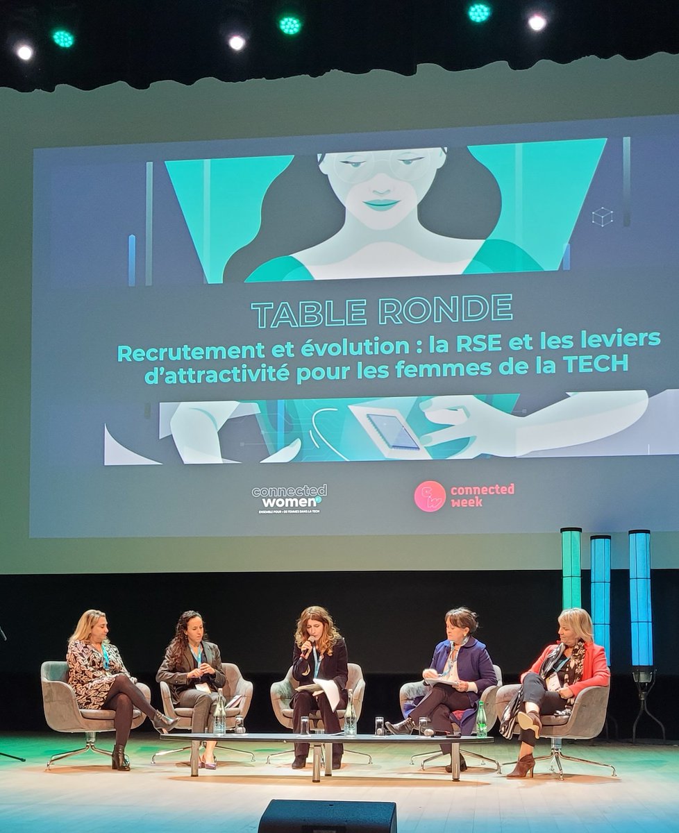 #CWomen22 RSE et leviers d'attractivité pour les femmes dans le #tech.
Chez <a href="/Equans_France/">Equans France</a> par exemple, un comité de mixité et de coordination a lieu tous les deux mois 👍