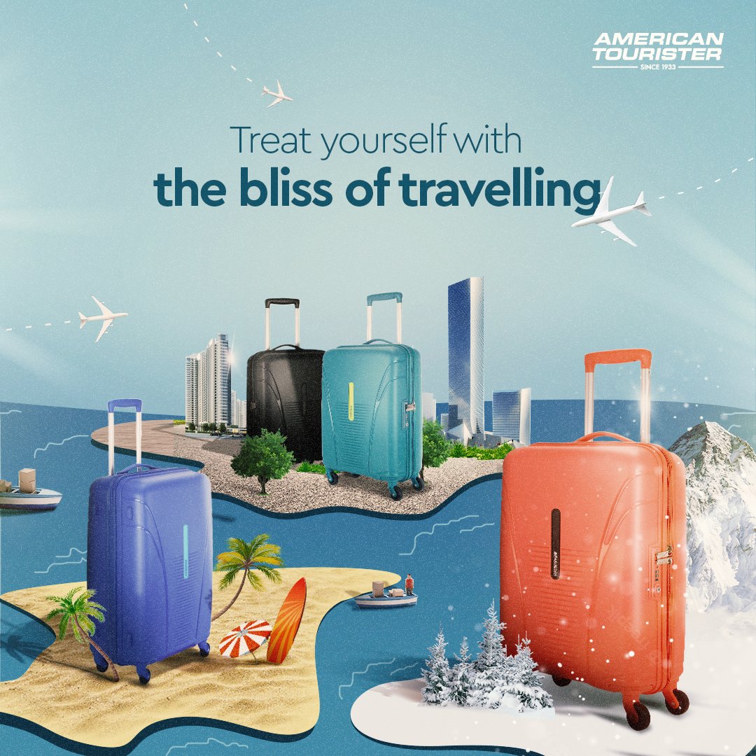 AMtouristerIN's tweet photo. "Travel light. Travel smart. Travel the world."
With lots of love from your constant,
Your Tourister

#AmericanTourister #AmericanTouristerIndia #Worldoftravel  #TravelEssentials  #backpacking #TravelStrong #backpack #suitcase  #Explore #Travel #Lifestyle #Tourism #Musthave https://t.co/Ml3jgoyMqr