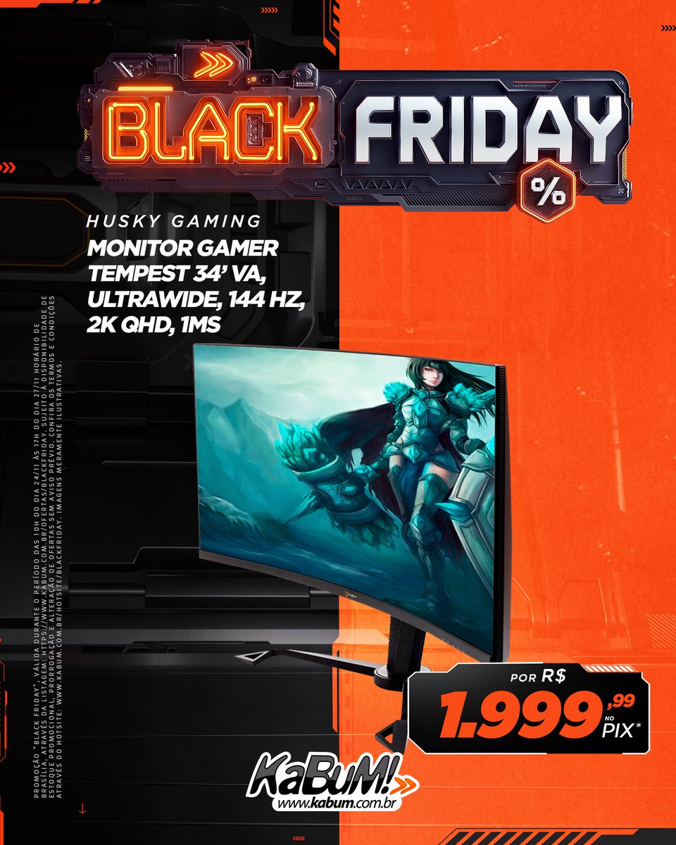 KaBuM! on Twitter "A maior Black Friday da é NINJA! • Monitor
