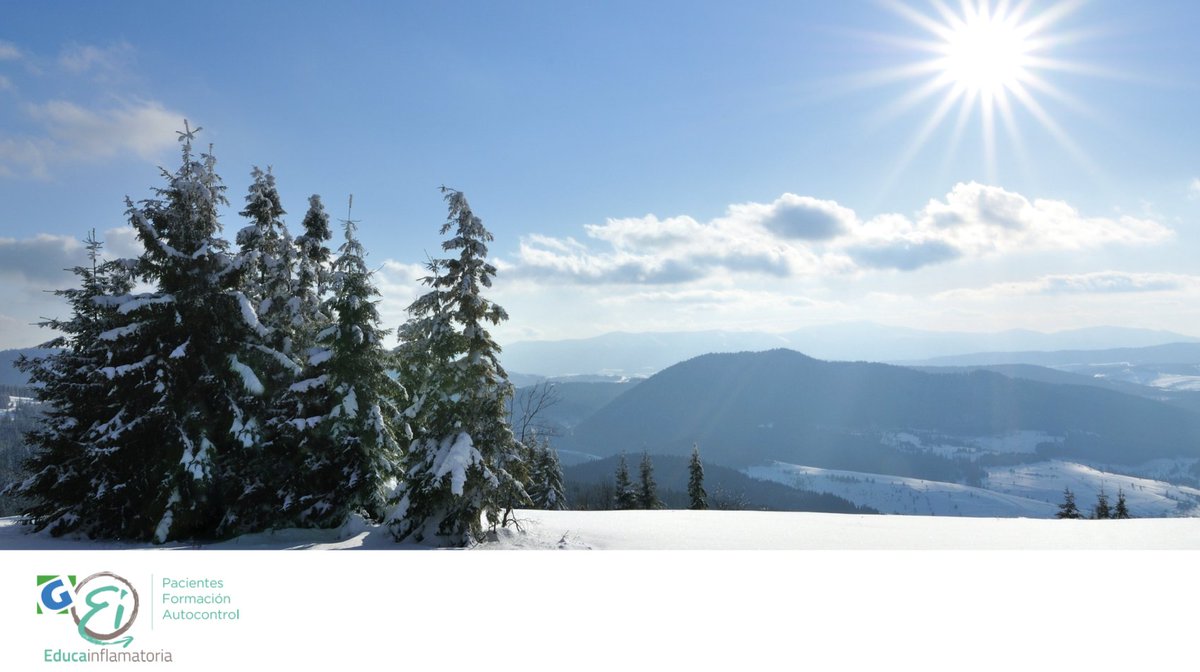 ☀️ Debido a la alta frecuencia de tratamientos inmunosupresores en los pacientes de #EII, se debe evitar una exposición excesiva a la radiación ultravioleta... ¡también en invierno!