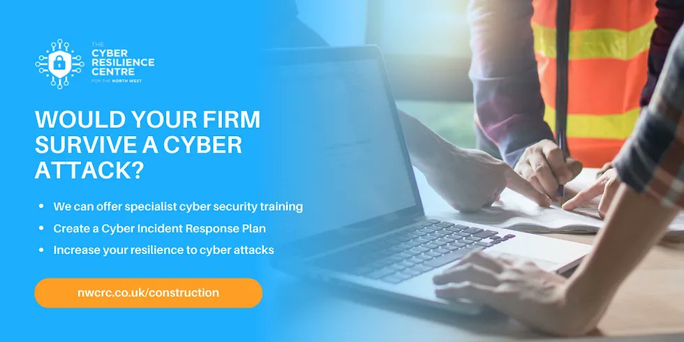Did you know the Construction sector is the fifth most at-risk industry for a cyber attack?

To help, we've launched a new dedicated Cyber Security Guidance page to support Construction Firms in the North West: buff.ly/3gAq3z9