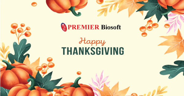 PREMIERBiosoft's tweet photo. Wishing you a wonderful holiday filled with the warmth and happiness of the season. Happy #Thanksgiving. #PREMIERBiosoft #Thanksgiving2022 https://t.co/sExlnIrAOI