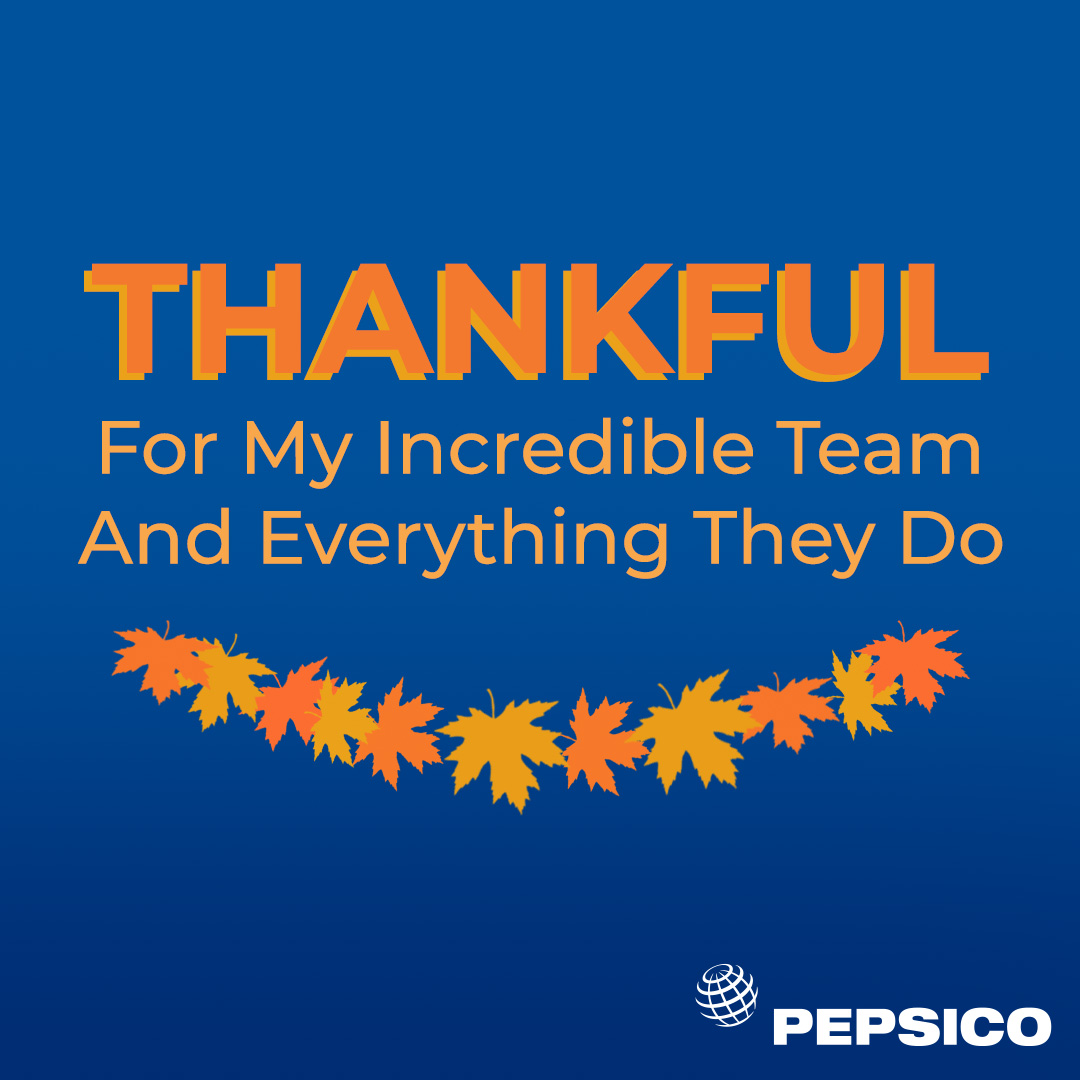 ramalytics's tweet photo. I'm thankful to my leadership team for their creativity, passion, commitment &amp; teamwork. I feel fortunate to work alongside them as we strive to push #PepsiCo to greater excellence every day. Looking forward to closing this year strong &amp; more success in 2023. Happy Thanksgiving! https://t.co/MCeBajE8YP