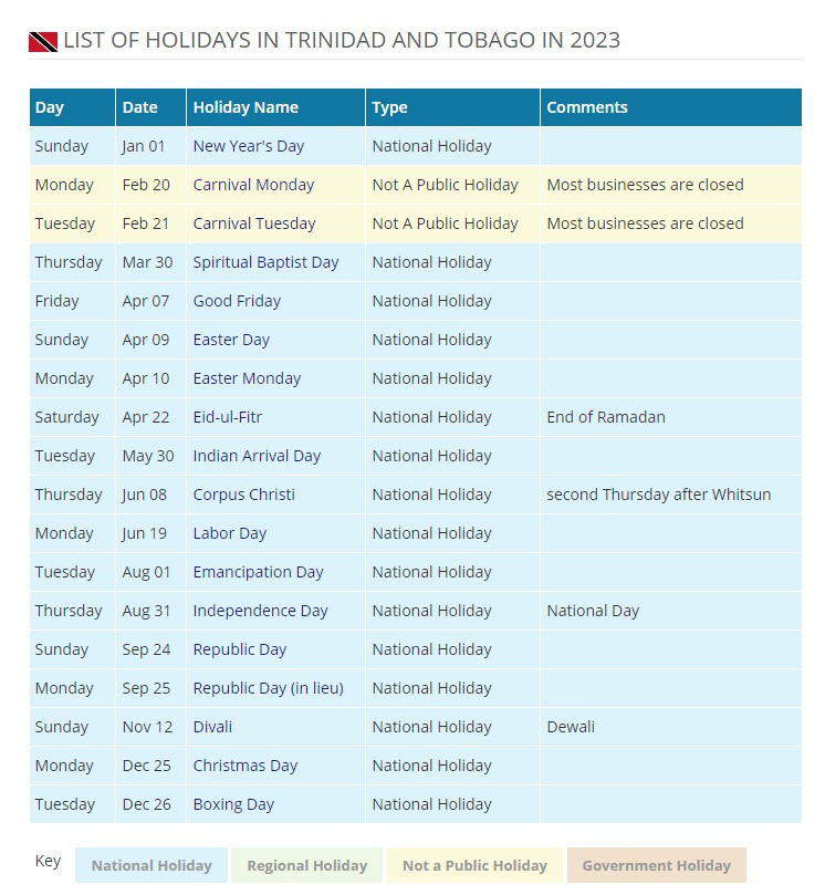 Leslie Ann Boisselle 🇹🇹🇹🇹🇹🇹 on X: leslie-ann-boisselle-on-x-list-of-public-holidays-in-trinidad-and-tobago-for-2023-https-t-co-0dvncjxljd-x