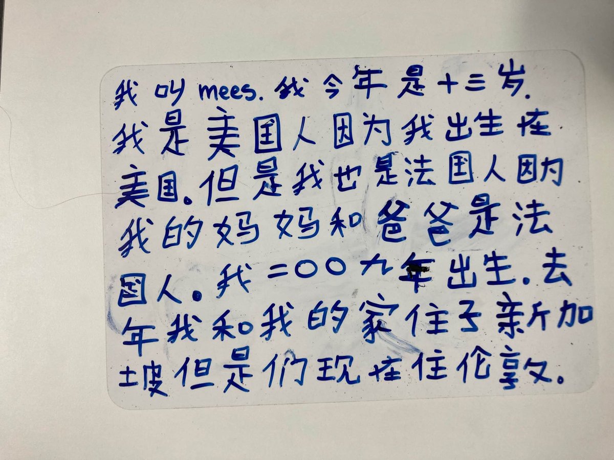 ✍️🇨🇳 Year 9 girls enjoyed writing about themselves and families in 汉字 hanzi （Chinese characters). We are so proud of ourselves💯💯. @WimbledonHigh @GDST #year9whs