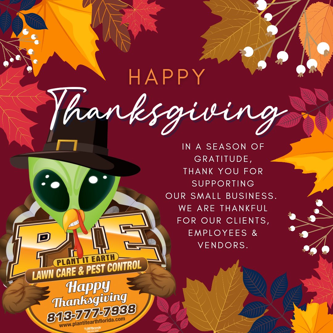 Happy Thanksgiving to all from Plant It Earth!