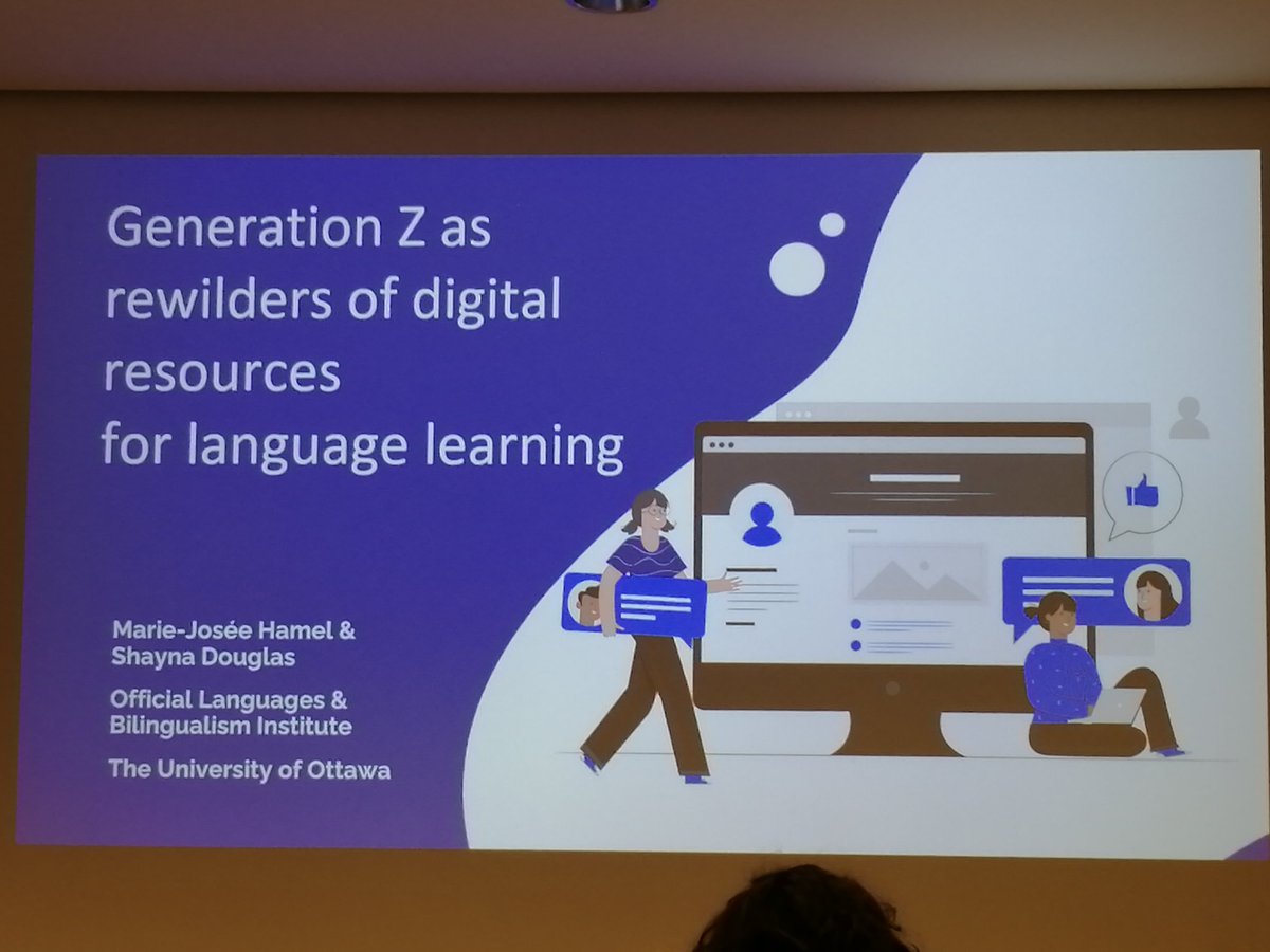 'GenZ as prospectors of affordances', what a powerful way of looking at our learners, empowering them, talk by @mjhamel20
&amp; Shauna Douglas <a href="/Linguanum_eu/">Lingu@num</a>