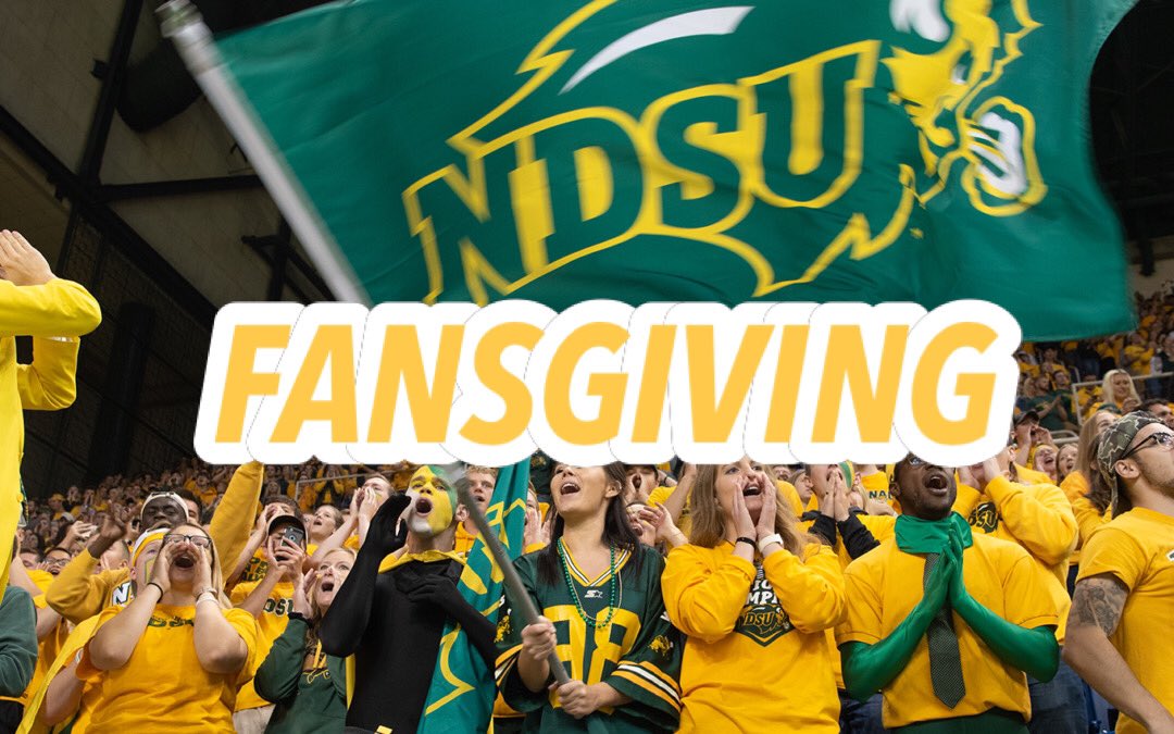 HAPPY #FANSGIVING 🤘🏼🦬

FOLLOW, LIKE &amp; RETWEET 

One #Bison fan will WIN a #NDSU GEAR Mystery Box❗️ 

(random winner chosen) #GearUp