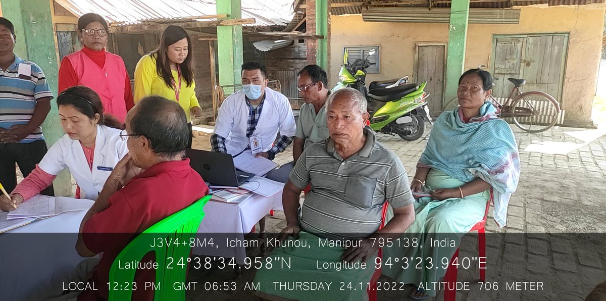 bijen2010's tweet photo. #VHNSD along with #IHCI registration drug Distribution #RIsession NCD screening &amp; #esanjeevani OPD conducted at Icham Khunou #HWC ThokchomBengi,Thoubal @ManipurNhm @mono_ng @airnews_imphal @AyushmanManipur @manipur_cmo @Sonam86481919 @rsapam @kprabhdeep @MoHFW_INDIA @icmr_nie https://t.co/0QHnQf6bJM