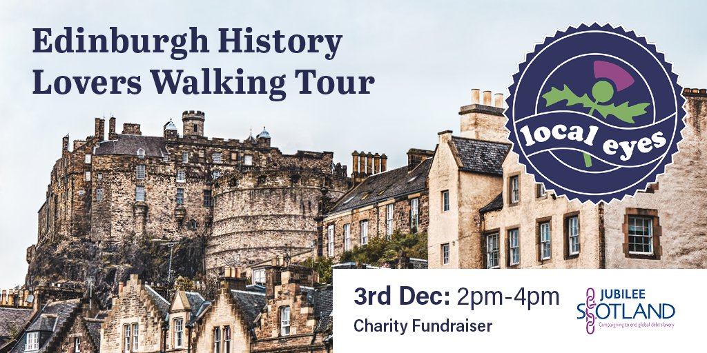 The #HistoryLovers Edinburgh #OldTown Tour on the 3rd of Dec is a great way to #Explore our history! Local or tourist, enjoy a tour while supporting a #charity! <a href="/LocalEyesTours/">Local Eyes Tours</a> 

Book: ow.ly/t8xy50LEKer 
<a href="/WhatOnEdinburgh/">What's On Edinburgh</a> <a href="/edinburghforum/">Edinburgh Forum</a> <a href="/sccscot/">Stop Climate Chaos Scotland</a> #History #ScottishHistory