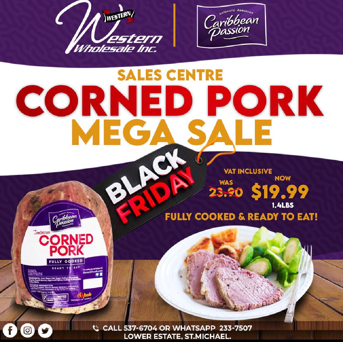 Save up to 16% on our fully cooked corn pork this Black Friday! 
Free delivery over $100.

✅ Founded in 1985 
✅ Excellent reputation 
✅ Reliable and efficient order + delivery system 

Shop online at western-wholesale.com and have it delivered to your doorstep!
