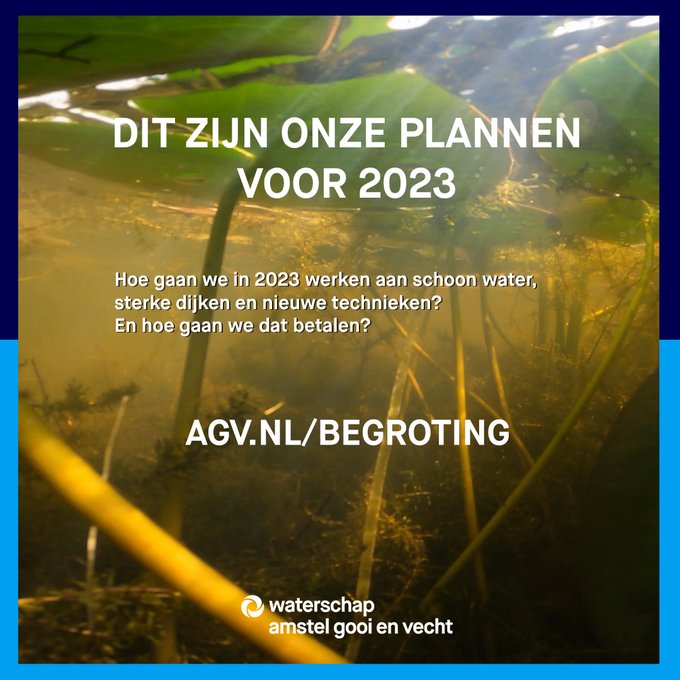 Hoe gaan we in 2023 werken aan sterke dijken, gezond water en gezuiverd afvalwater, nieuwe technieken, aanpassingen aan het veranderende klimaat en (digitale) veiligheid? En hoe gaan we dat betalen?
Dat lees je in onze plannen 👉 https://t.co/nknQIeA0TJ