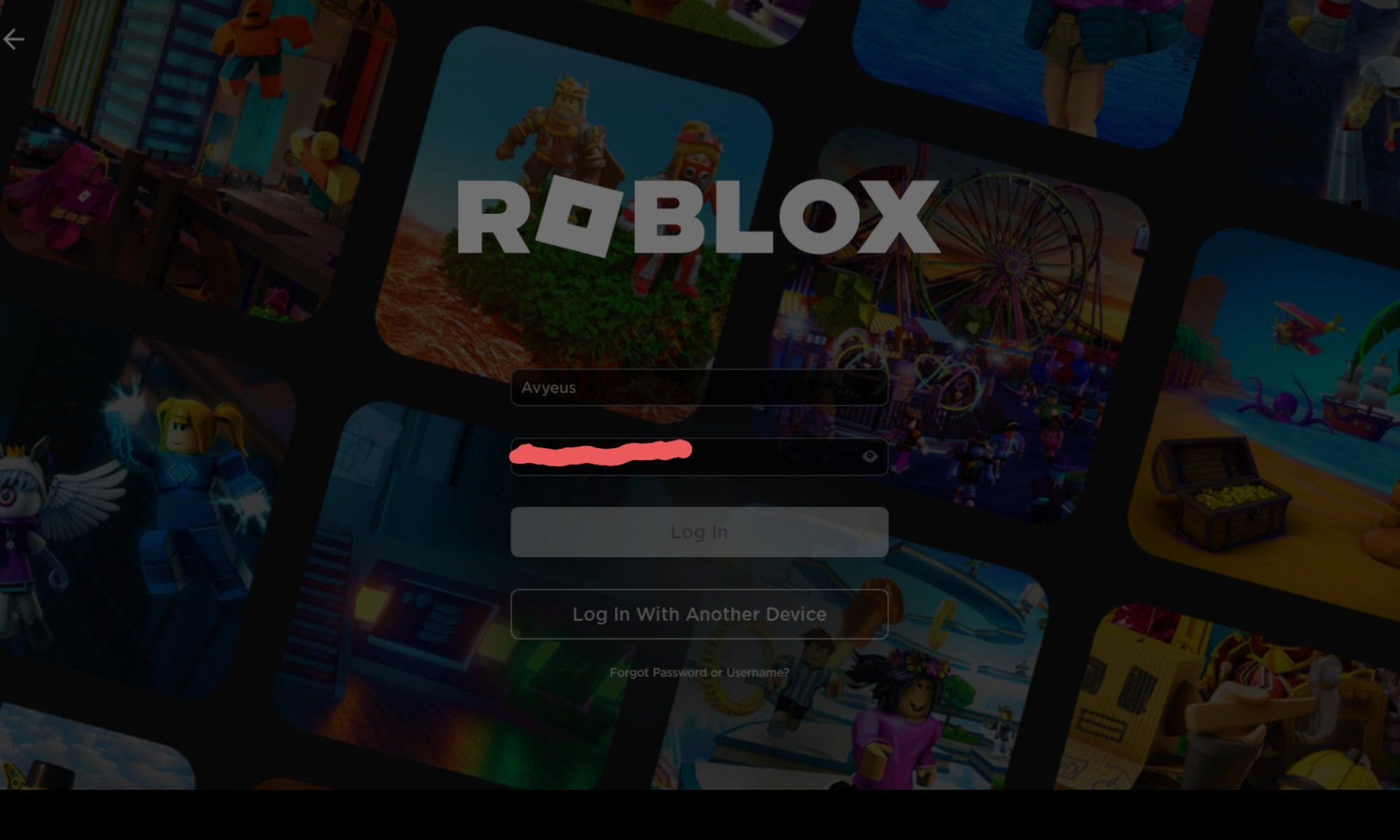 ✨Avyeus✨ (Comms CLOSE) on X: Am I the only one having this problem? My  roblox app is acting stupid, whenever I tried login in. It's just get stuck  like this in the