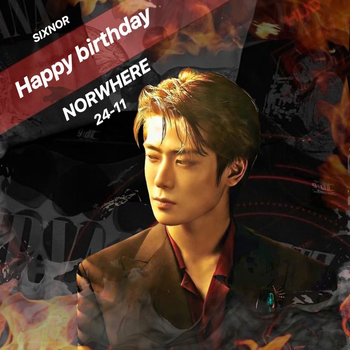 S1XNORWh's tweet photo. NORWHERE’s day 🎂 #SIXNOR https://t.co/mF0zxXq5Y1