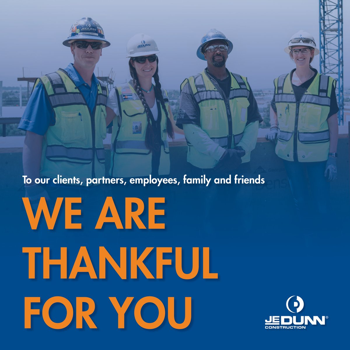JEDunn's tweet photo. Happy Thanksgiving from our family to yours! #Thanksgiving #Thankful #JEDunn https://t.co/dz1CSV2uJ0
