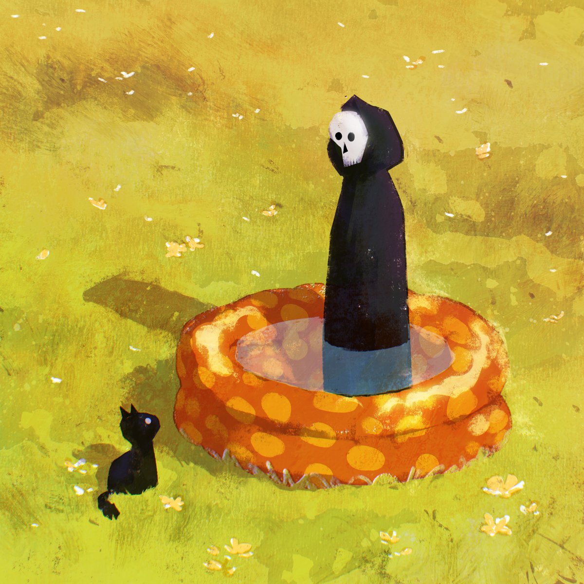 brandonmighty's tweet image. some have been asking about these new dead cat paintings i've been making, and if i will sell them 💀

here are my thoughts about this new project: 👇