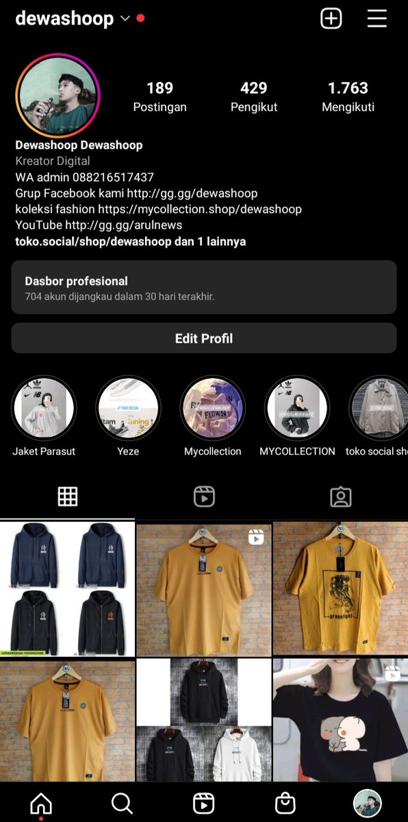 frostdeway's tweet image. instagram.com/dewashoop
hallo temen-temen yang mau cari/lihat fashion-fashion kekinian buat anak muda bisa Cek Instagram.