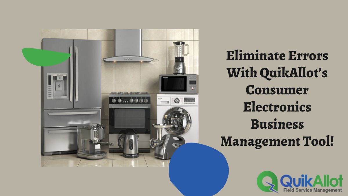 quikonesolution's tweet image. Witnessing too many manual errors in your #consumerelectronicsbusiness?
Eliminate flaws completely with #QuikAllot’s #FieldServiceSchedulingSoftware.
Watch it today! bit.ly/3OC7N4z
#FieldServiceMaintenanceSoftware #ServiceCRMSoftware #USA
#FieldForceTrackingSoftware