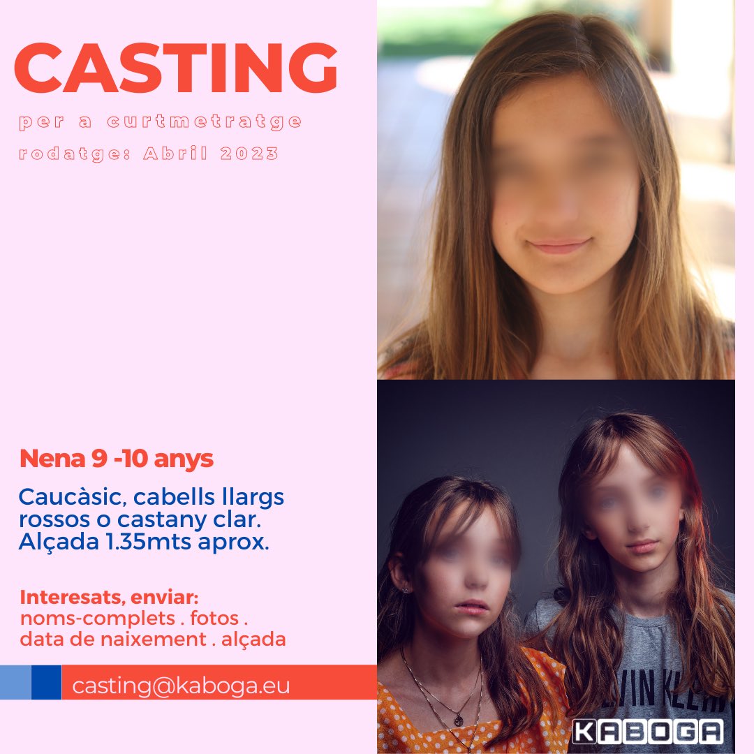 abofarull12's tweet photo. CÀSTING!!!! 💥💥💥 Ens ajudeu a trobar les protagonistes del proper curt de #KaBoGa ? #SerSensible, dirigit per #AnnaOset, amb el suport de @CineICAA i @icec_cat @catalanfilms https://t.co/fmlYuqNZXN