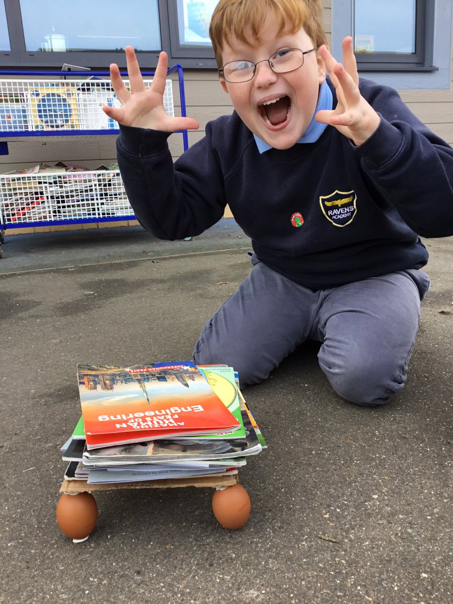 Today year 5 took part in an egg-citing eggs-periment to investigate how strong eggs are. Everyone had a CRACKING time.